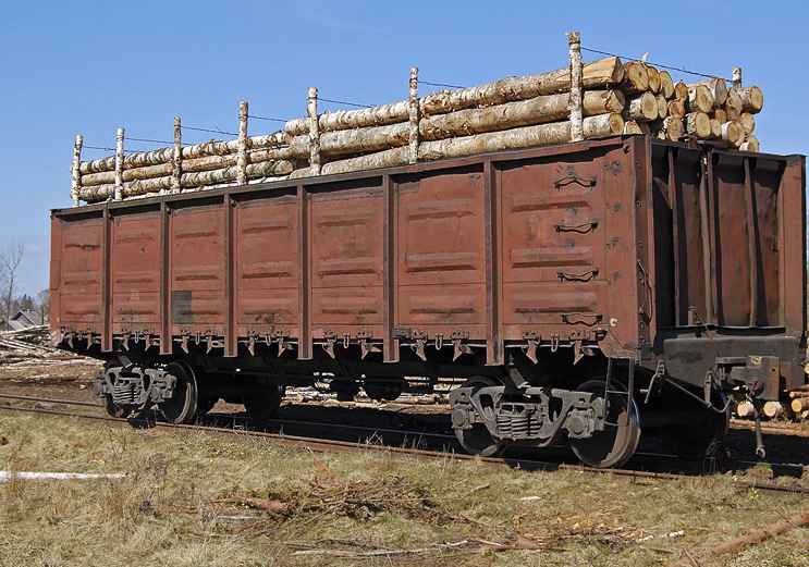 Перевозка ЛЕСА вагонами из Кочева в Алексина